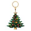 Christmas Tree Leather Keychain Case Holder Compatible with Air Tag, Merry Christmas Scratch-Resistant Trackers Holder with Keychain Ring, Cute Bag Charm, Access Card Protection Case view 1