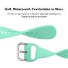 4 Pack Bands for Garmin Vivoactive 6/Vivoactive 5/ Vivoactive 3 Watch Band, Garmin Venu/Venu Sq/Venu 2 Plus, Soft Silicone Replacement Wristband for Forerunner 245/645 Watch Band (Violet/Mint Green/White/Pink Sand) view 4