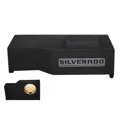 10" Single Sealed sub Box, fits Chevy 14-18 Silverado Crew-cab Speaker Box subwoofer Enclosure Stereo car Audio Home Audio