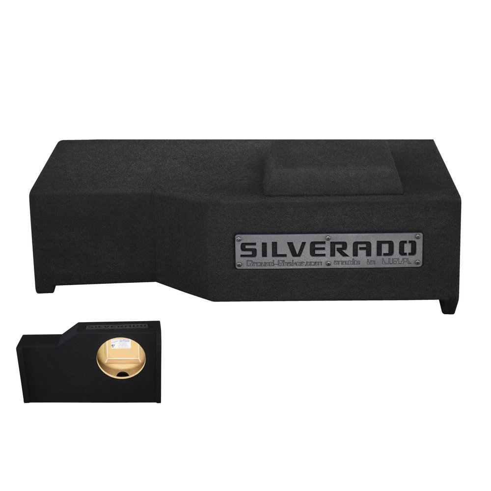 10" Single Sealed sub Box, fits Chevy 14-18 Silverado Crew-cab Speaker Box subwoofer Enclosure Stereo car Audio Home Audio