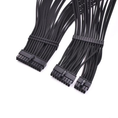 0.4m ATX 24PIN Black Flexible Silicone jacketed Modular Cable for RM650X/RM750X/RM850X/RM1000i