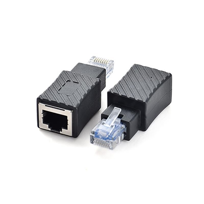 10 Pieces/lot Ethernet RJ45 / 8P8C Male to Female Adapter Supports Cat5 Standard LAN Cable
