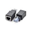 10 Pieces/lot Ethernet RJ45 / 8P8C Male to Female Adapter Supports Cat5 Standard LAN Cable view 1