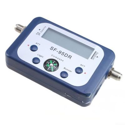 Sumsoctober User Friendly SF95DRL TV Signal Receiver with LCD Display Built In Signal Strength Meter for Satellite Dish Alignment Portable for Satellite Finder Tool for Camping and Outdoor Use