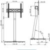 Monitor Arms Universal Floor Standing TV Stand Base, Adjustable Height, Suitable for 32-60 Inch TVs, Perfect for Corners and Bedrooms view 2