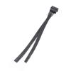 4-pin Molex 5.25 Male to Two 4-pin 3.5 Female Floppy Disk Drive FDD Y-Type Splitter M/F IDE DC Built-in Computer PC Power Cable view 1
