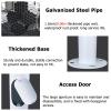 Surveillance Camera Rack Post White, 100 200 300 400 500 600 CM High Surveillance Camera Pole with 40cm Lightning Rod, Floor Holder Stand Mount for Security Cameras(F,4.5 m/14.8 ft (3 Sections)) view 4