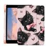AdorableWhimsy Cute Animal Case for iPad Pro 6th/5th/4th/3rd Gen(2022/2021/2020/2018) 12.9 Inch Aesthetic Kitty Cat Protective Cover Trifold Stand Pink Leather Soft Back with Pencil Holder view 1