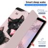 AdorableWhimsy Cute Animal Case for iPad Pro 6th/5th/4th/3rd Gen(2022/2021/2020/2018) 12.9 Inch Aesthetic Kitty Cat Protective Cover Trifold Stand Pink Leather Soft Back with Pencil Holder view 3