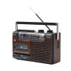 YSFHYAN Portable 1980s Retro-Style Music System,Deluxe Stereo Am/Fm Radio Cassette Speakers,Retro Boombox Player,4-Band Radio,Cassette Playback,for Small Gatherings and Performances view 1