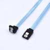 10cm Aluminum foil Shielded Ultra-Thin SATA3.0 Data Cable with Locking Buckle at Right Angles view 1