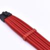 30cm 3*CPU 8-pin to 16-pin Male PCI-E 5.0 12V RTX 3090Ti Flexible Silicone Sleeve Adapter Cable for PSU (Red) view 1