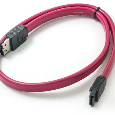 SATA to eSATA Cable 3Gbps Shielded Extender Hard Drive Extension Cable (1m Color: Red