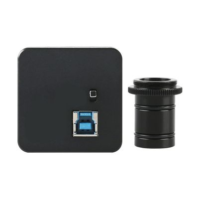 Lab Microscope Slides 23.2mm 5MP Digital Eyepiece Microscope Camera Microscope Parts(Black)