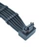 16P UP Bend 4X PCI-E 8Pin to 90 Degree 12V 16Pin (12+4 Connector 16AWG Made of Soft Braided Pattern Cable, Suitable for RTX 4090 4080 Graphics Cards view 1