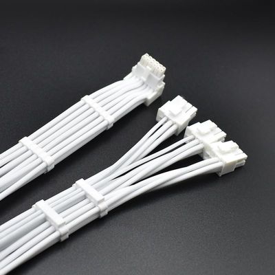 70cm Right-Angle 16-Pin 12V Cable (3x8 Pin to PCI-E 5.0) Modular Power Cable with Comb Compatible with ROG I 1000W and II 1200W (White UP Bend)