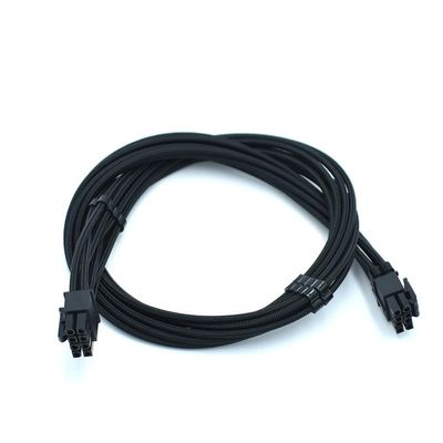 PCIe/CPU 8pin to Motherboard CPU 8(4+4pin) Flexible Silicone sheathed Cable for RM850X/HX850i/AX850i Modular Power Supplies (50cm, Black)