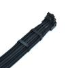 Black 16P Down Bend 3x8pin to 16pin 12+4 12V PCI-E 5.0 Modular Adapter Cable 70cm, Compatible with P750GM P850GM P1000GM view 1
