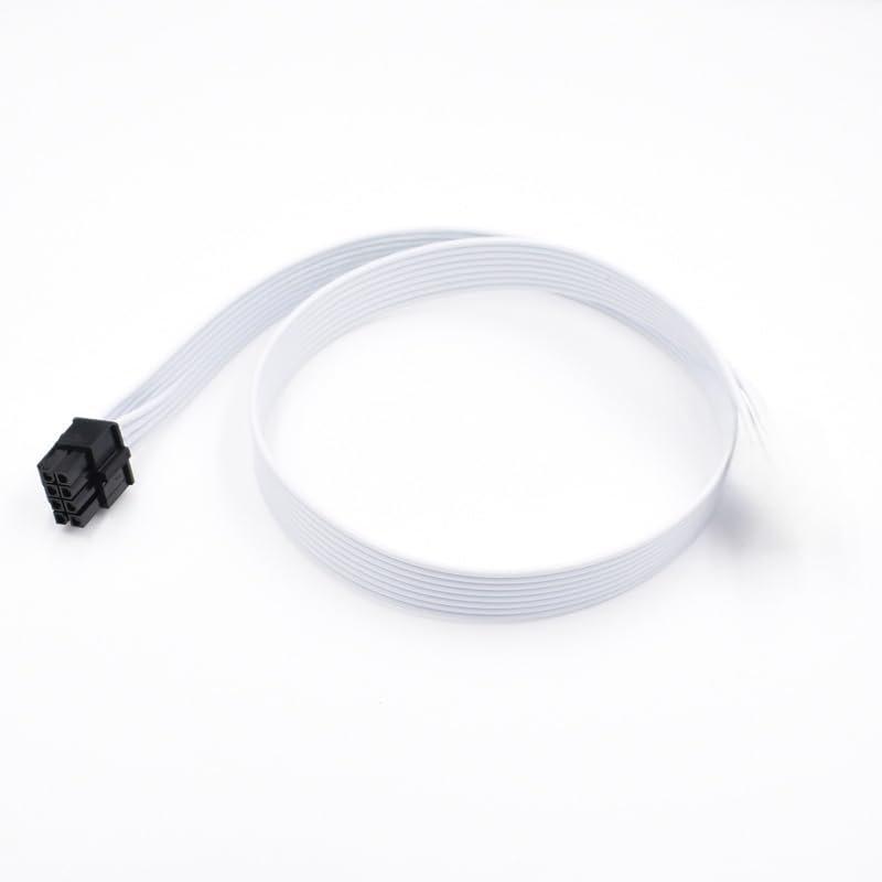 6+2 PCI-E & 4+4 CPU Ports to Standard ATX CPU 8PIN (4+4 Adapter Cable, Suitable for HX750i/HX850i/HX1000i/HX1200i Modular, etc. (0.6m Color: White