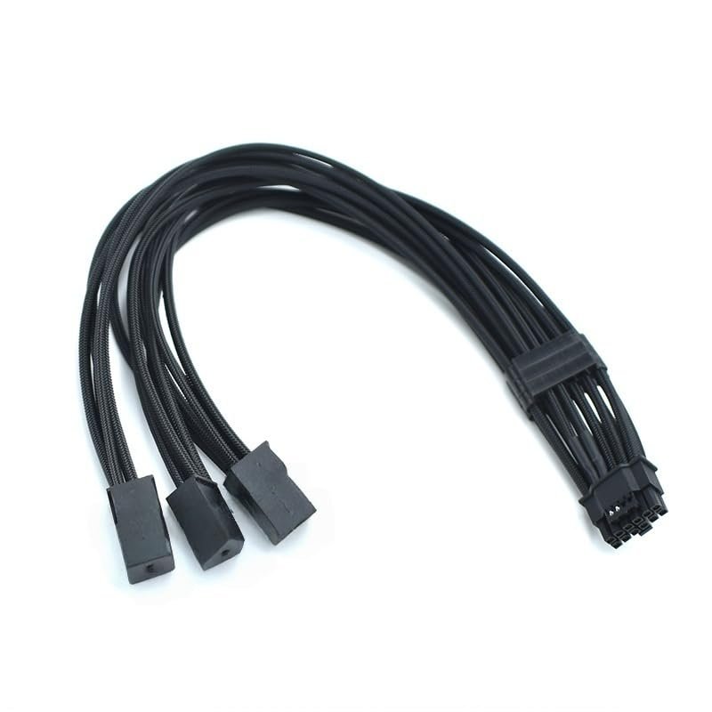 12V 16-pin (12+4) to 3X 8-pin PCIe GPU Barrel Cable, Compatible with GPU 3090Ti RTX 4080 4090, Suitable for G2 G3 T2 Modular Power Supply