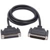 1M Black 3-Row 50P HDB50 Cable Male to Female M/F Connector Data Transmission Cable view 1
