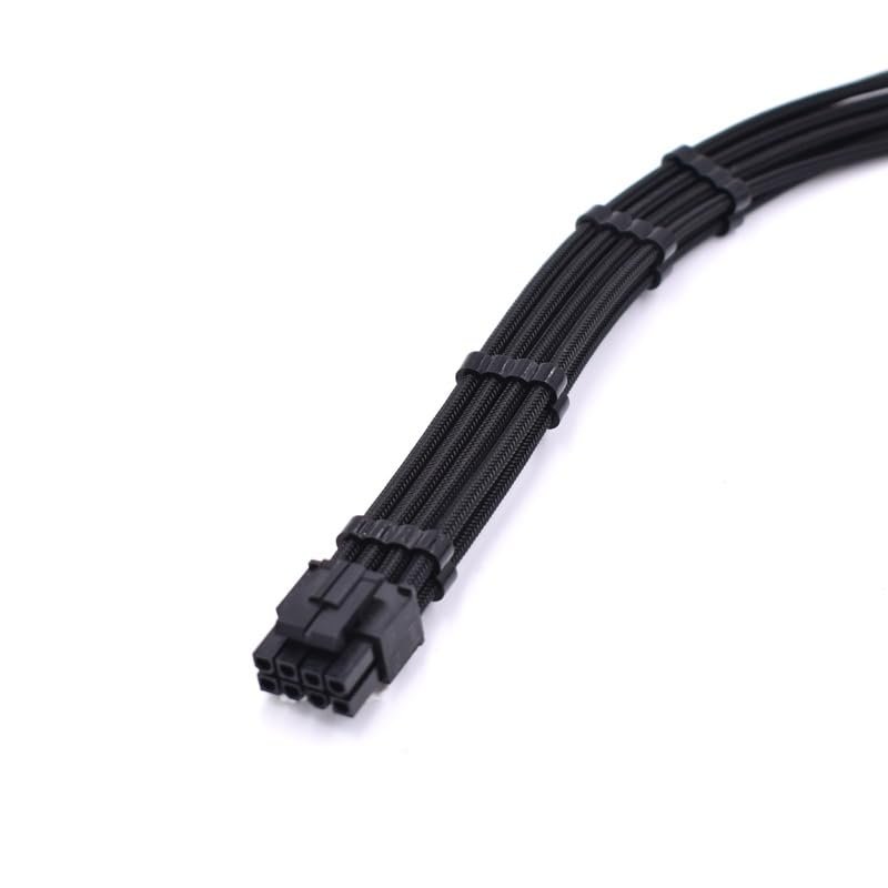 30cm CPU 8-pin Black Flexible Silicone jacketed Modular Cable for RM650X/RM750X/RM850X/RM1000i