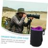 Hoement Shockproof Neoprene DSLR Camera Lens Bag Protective Pouch with Belt Loop Snap Swivel Clip for Secure Carry Dustproof Flexible Cover for Lens Accessories view 2