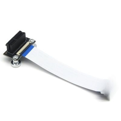 5cm Dual 90 Degree Right Angle PCI Express Flexible FFC Relocation Cable PCI-E 1x to 1x Slot Riser Card Extender Extension Strap