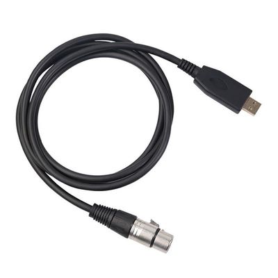 3m USB to 3-pin XLR Female Microphone Studio Audio Microphone Connection Conversion Cable