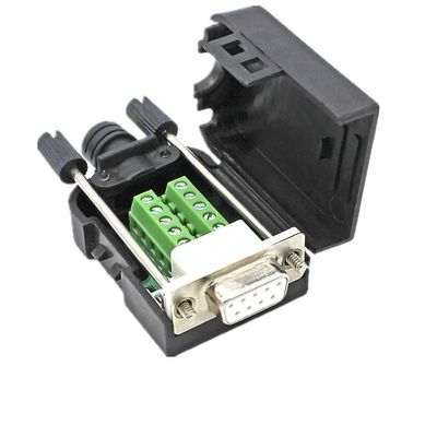 DB9 RS232 D-SUB Female Breakout Adapter 9-pin Port Adapter to housing Terminal Connector Signal Module (A)
