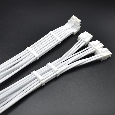 White 16P UP Bend 3x8pin to 16pin 12+4 12V PCI-E 5.0 Modular Adapter Cable 70cm, Compatible with P750GM P850GM P1000GM