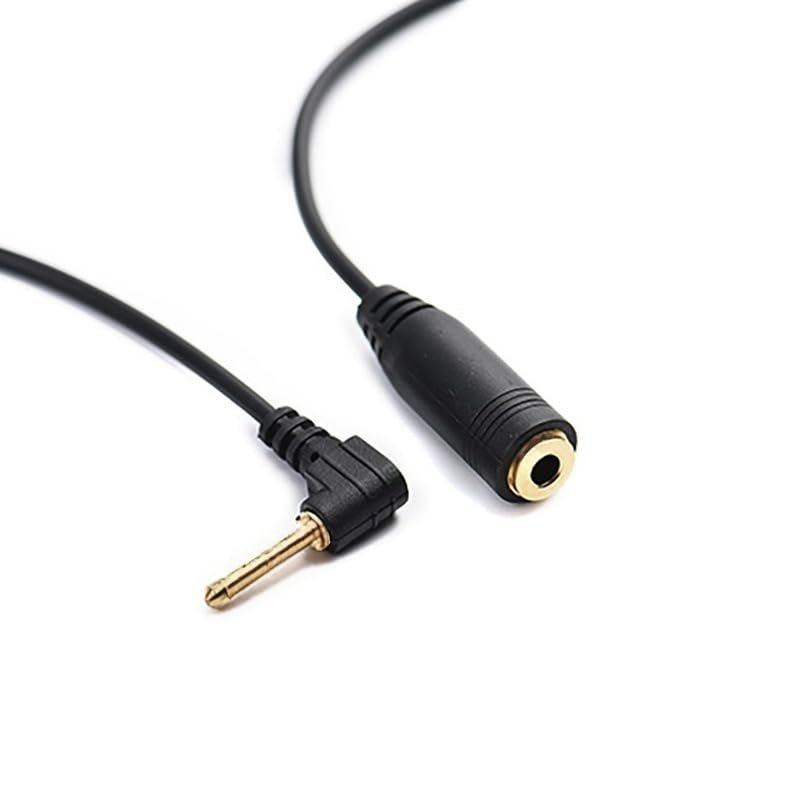 10 pcs/lot 3.5mm 90 Angled Audio Headset Adapter Cable CTIA to OMTP