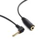 10 pcs/lot 3.5mm 90 Angled Audio Headset Adapter Cable CTIA to OMTP view 1