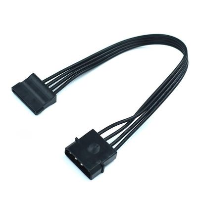 20cm Molex IDE 4-pin Male to 15-pin Female SATA Power Adapter Extension Cable for Hard Drives, HDDs, SSDs, CDs, and DVDs