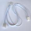 White 16AWG Individual Black Braided Pattern Cable ATX PSU Power Cord for CX850M RM850 HX1000 HX850 HX750 Modular (IDE) view 1