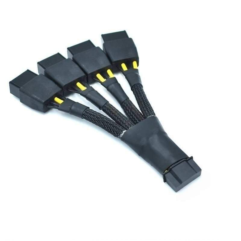16AWG 4X8Pin Female GPU to PCB 5.0 12+4Pin 12V 600W 16Pin Power Adapter Cable, Suitable for RTX4090 4080 GPU (30CM (16P Straight)