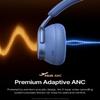 Baseus Inspire XH1 Adaptive Active Noise Cancelling Headphones, Sound by Bose, Dolby Audio, Premium Real-Time Adaptive ANC, Adaptive Tuning Rich Sound, Hi-Res Audio, 100H Playtime -Twilight Blue view 3