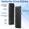 Surface Pro 12 Docking Station, Surface Pro 12 Accessories with 4K HDMI, Thunerbolt 4 Hub (4K@60Hz Display+ 40Gbps Data+ 100W Charging), 2 USB3.0, SD/TF, 3.5mm Audio for Surface Pro 12 inch 2025 view 2
