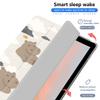 AdorableWhimsy Cute Animal Case for iPad Air 11" M3/M2(2025/2024) for iPad Air 5th/4th Gen 10.9" 2022/2020 Floating Hippo Protective Cover Trifold Stand White Leather Soft Back with Pencil Holder view 3