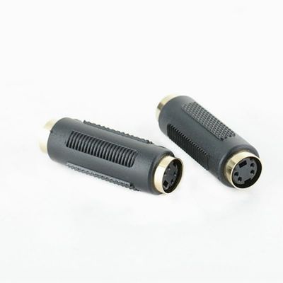2 pcs/lot S-Video Female to Female Mini Din 4 Pin Composite Cable Adapter