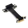 5cm Dual 90-Degree PCI-E X1 Riser Cable PCIe 4.0 x1 to x1 Extension Cable with Gen4 Extender (16G/BPS) view 1