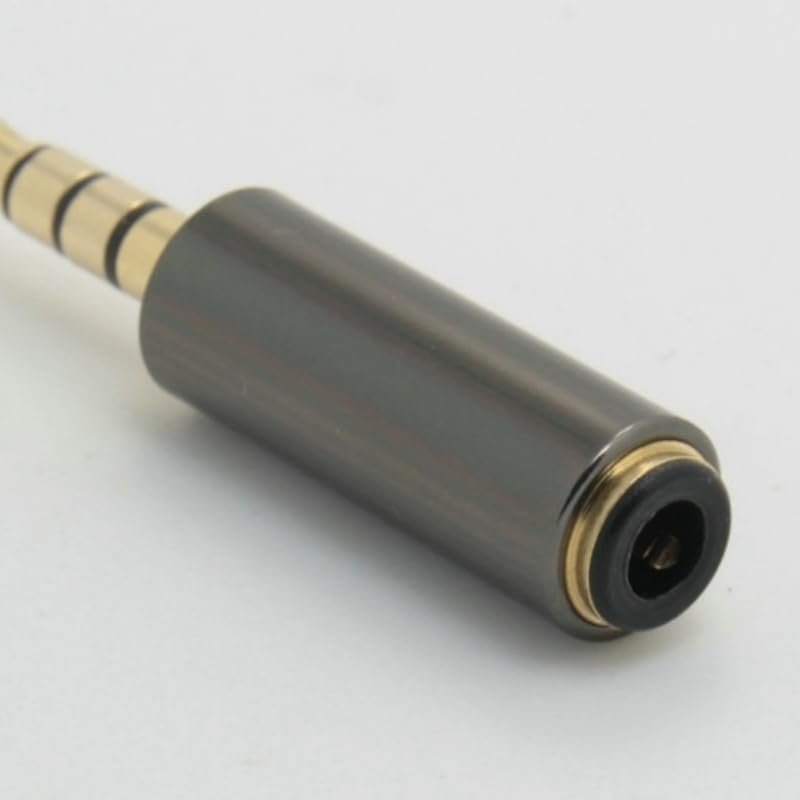 Audio 3.5mm to 3.5mm Jack Headphone Connector OMTP to CTIA Aux Adapter Plug Black