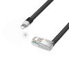 10pcs/lot 90 Degree Cat5 Ethernet Male to Female Shielded Ethernet Network Connector Screw Panel Mount Extension Cable view 1