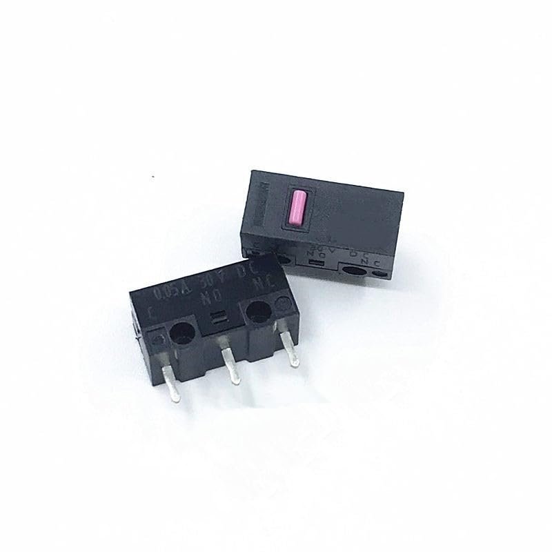 5pcs/Batch Mouse Micro Switch Button Universal 3-pin Switch (Pink Dot)
