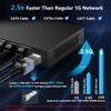 16 Port 2.5Gb Unmanaged Ethernet Network Switch | 16 x 2.5G Base-T Port, 2 x 10G SFP+, Work with 10-100-1000Mbps, 120G Bandwidth, Fanless Quiet, 19 in Rack Mount, 10Gb SFP+ to RJ-45 Module 98Ft(30M) view 2