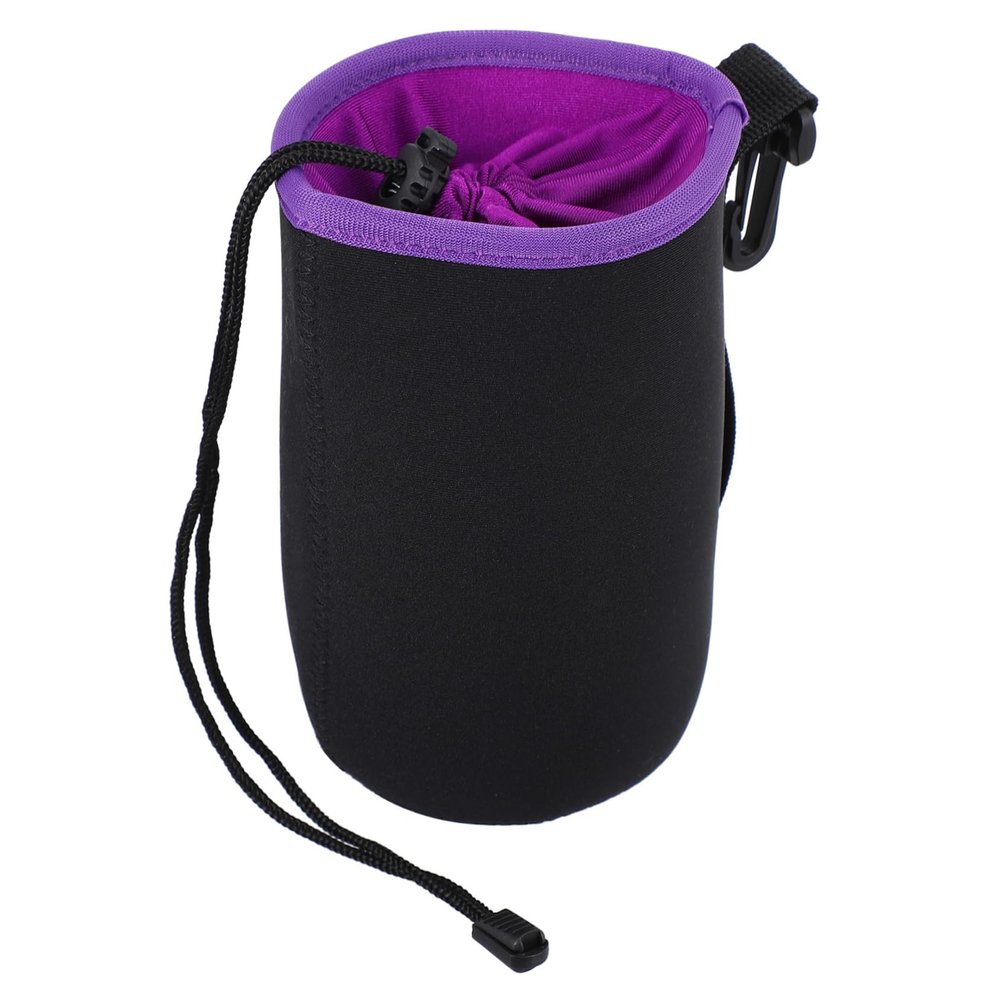 DIYEAH Neoprene Camera Lens Pouch Shockproof Dustproof Protective Case for DSLR Mirrorless Cameras Compact Lightweight Lens Bag