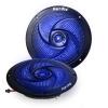 Herdio 6.5 Inch 240W Waterproof Marine Speakers - 2 Way Weather Resistant with LED Lights, and Low Profile Slim Style Suitable for Boat, RV, ATV, UTV, Golf Cart (1 Pair, Black) view 1