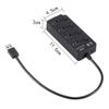VERDANVERSE Port USB Hub with Individual Off Lightweight USB Splitter for Laptop PC Tablet Smart Phone Super Speed Data Transfer Black Design view 2