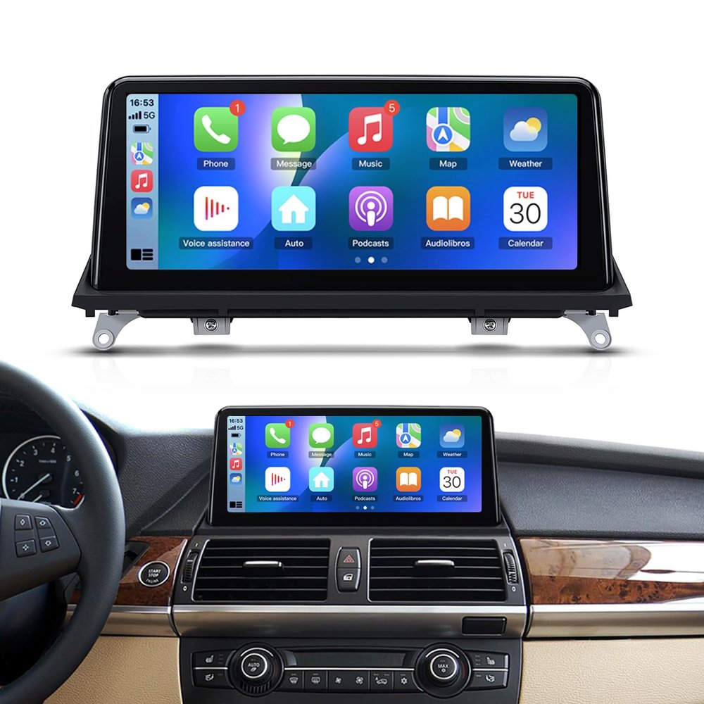 10.25 Inch Android AUTO Touch Screen Car Stereo Radio for BMW X5 E70 X6 E71 from 2012 to 2015 CIC Bluetooth Linux System