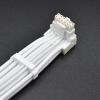 3x8 pin to 90 Degree Angle 12V Connector 16 pin (12+4 Male with Wiring Harness Power Cable, Suitable for Modular 50cm Downward Bend White view 1